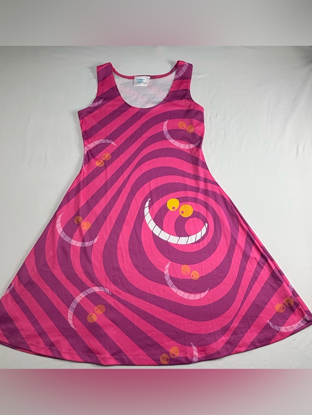 Rainbow Girls Pink & Magenta Swirl Nightgown with Smiley Motifs